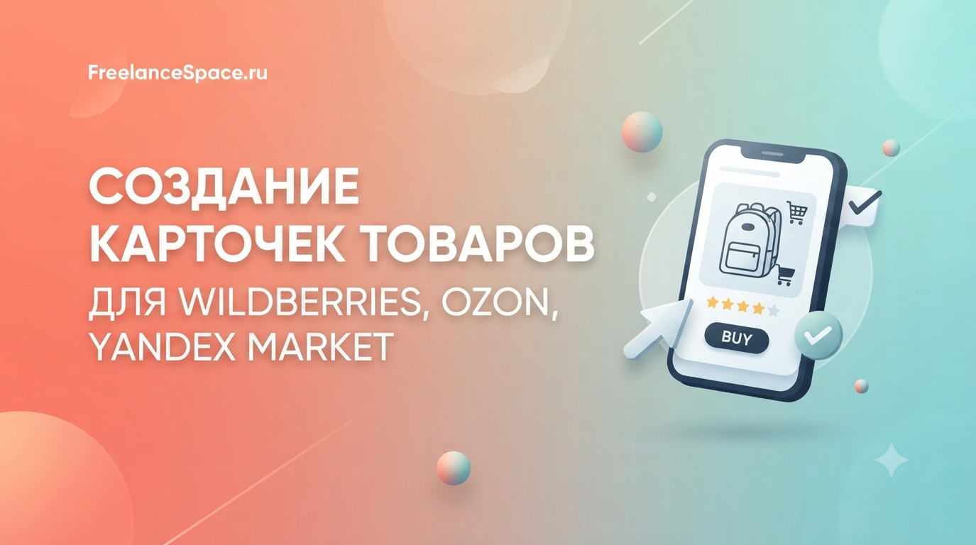 Уникальные AI-карточки товаров для маркетплейсов с продающим дизайном