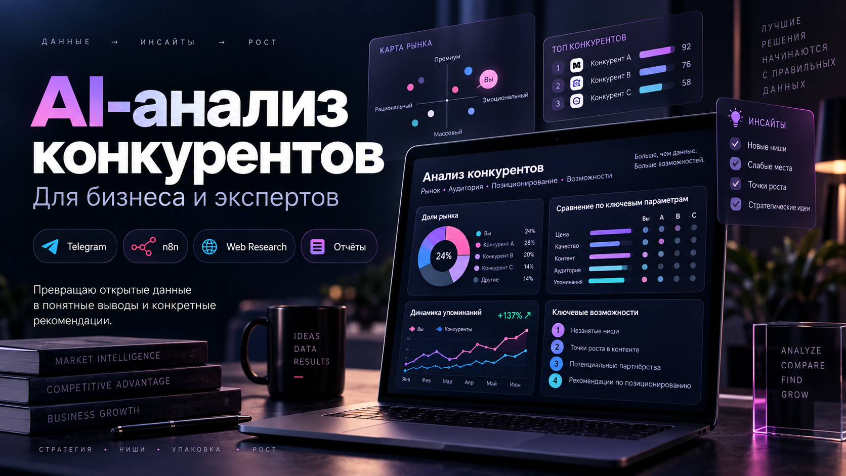 AI-анализ конкурентов и поиск точек роста для бизнеса
