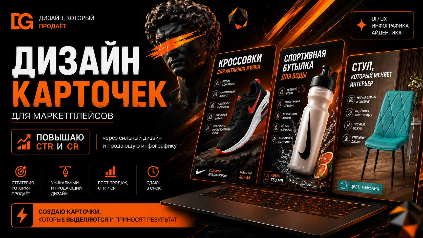 Сделаю дизайн карточки товара д…