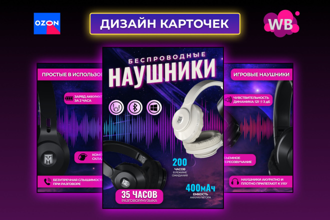 Создам комплект из 3 слайдов инфографики для карточки товара Wildberries