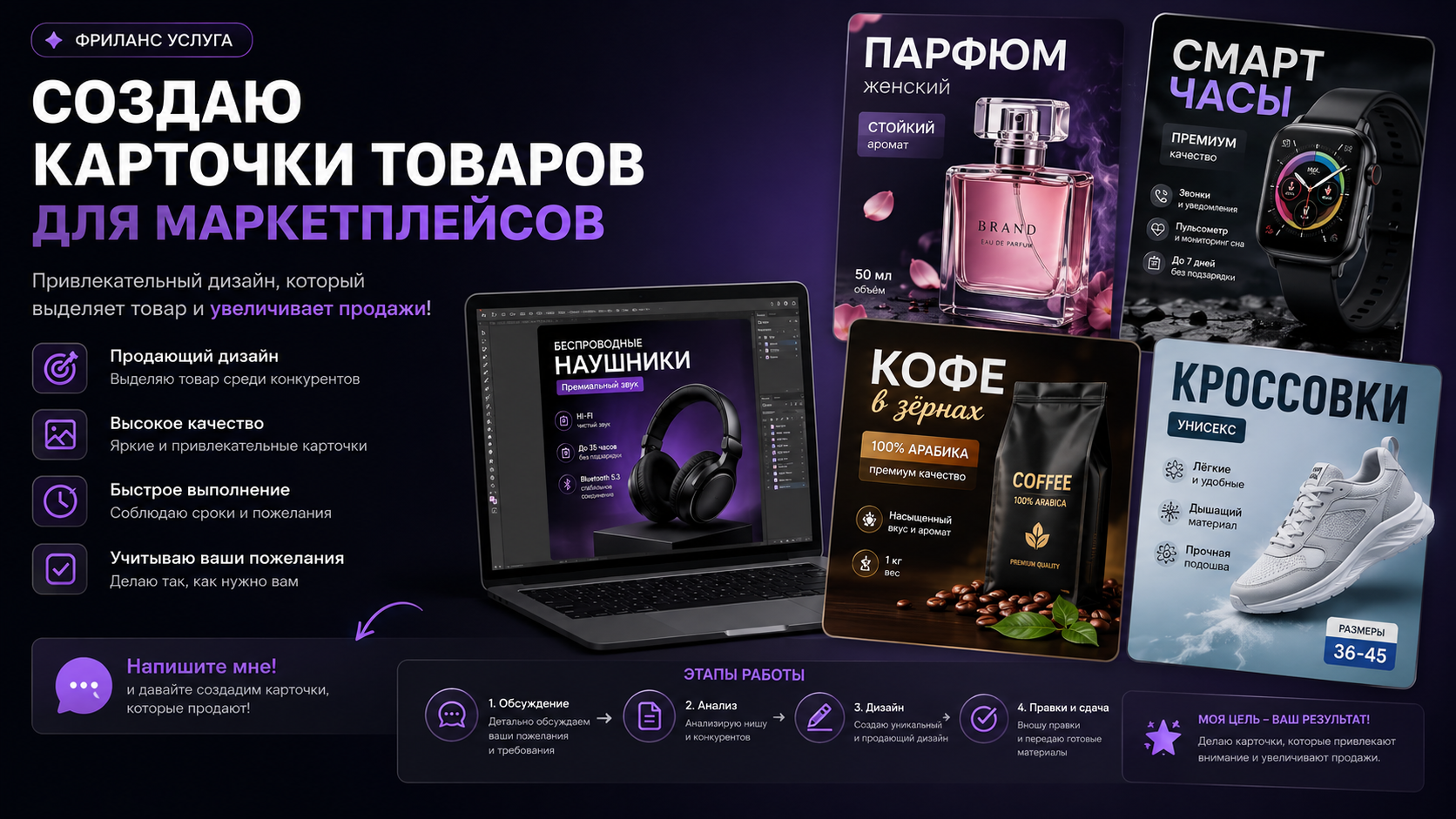 Создам карточки товаров для маркетплейсов