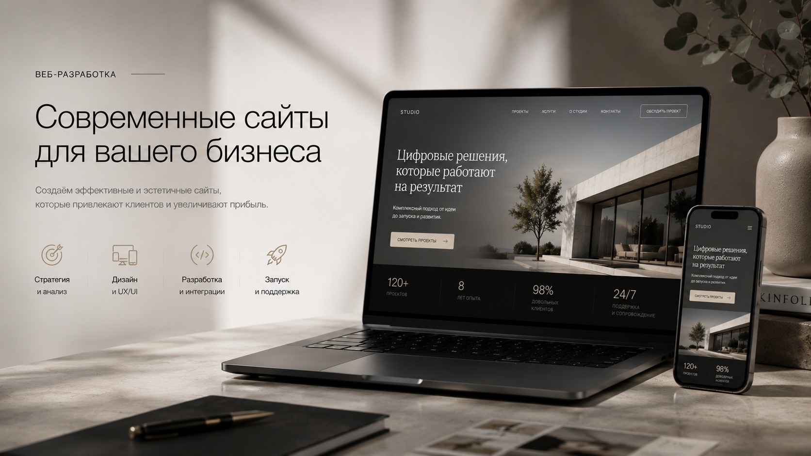 Дизайн и разработка современного продающего сайта