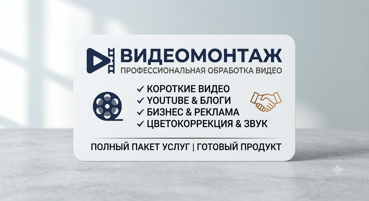 Сделаю профессиональный видеомонтаж для гейминга, бизнеса и соцсетей