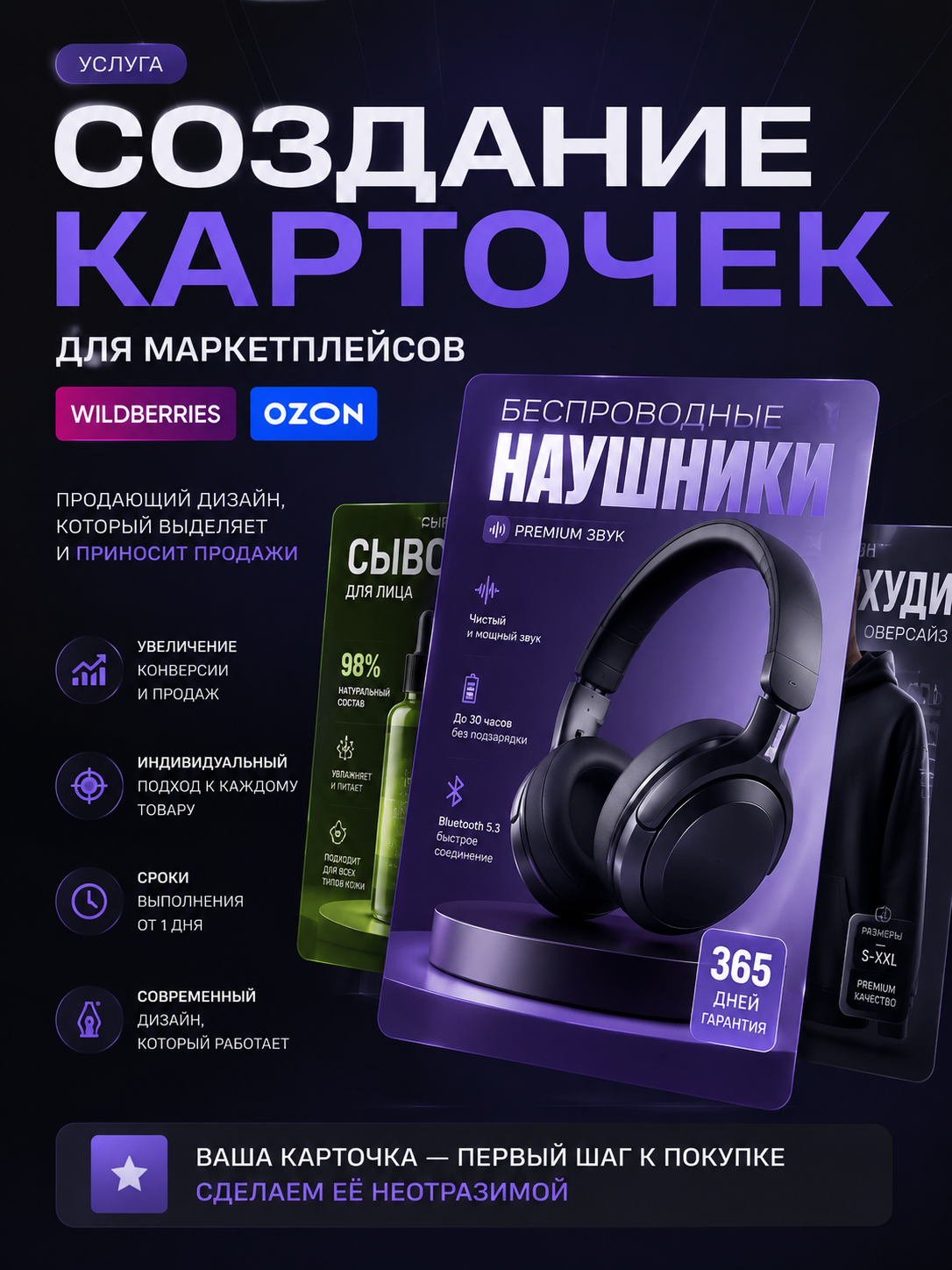 Создам продающие карточки това�…