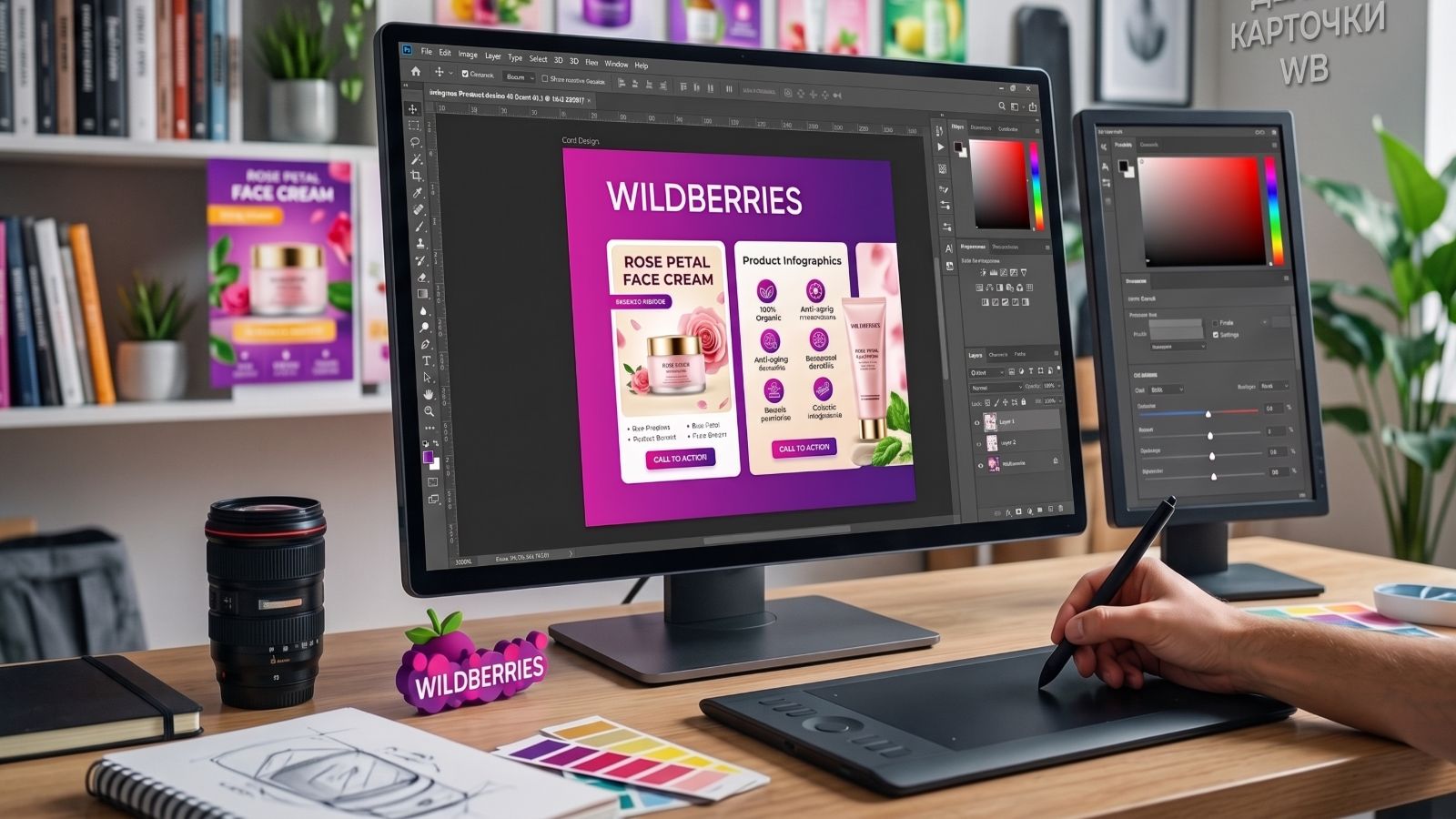 Дизайн карточек товаров для Wildberries и Ozon