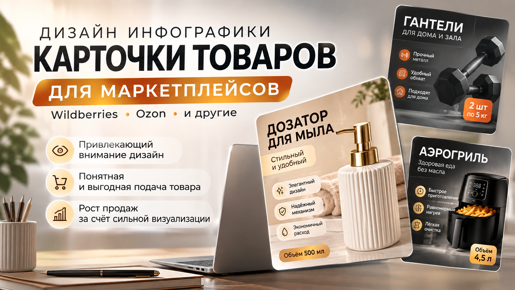 Дизайн инфографики для маркетплейсов