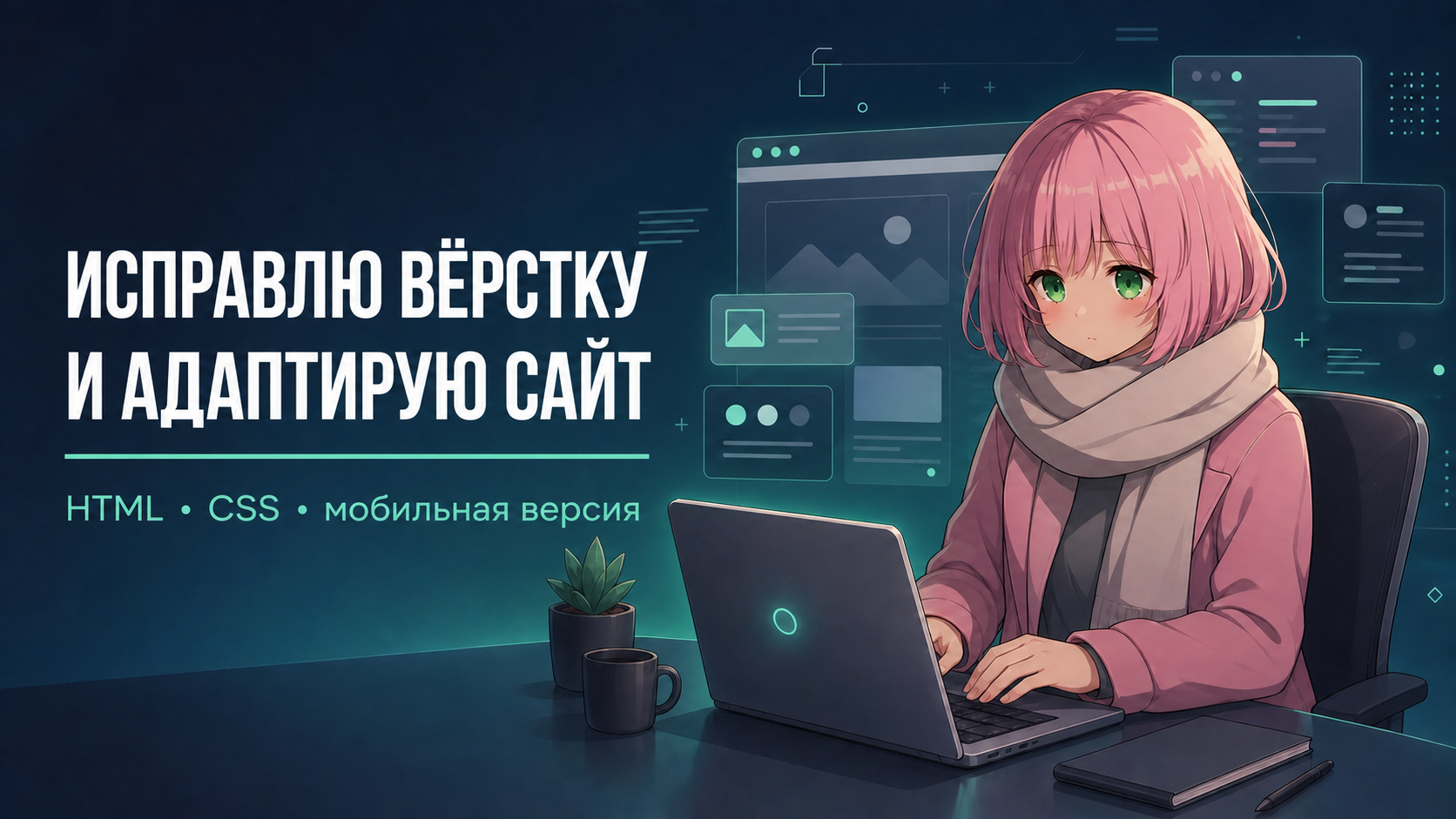 Исправлю вёрстку сайта и адаптирую под телефон