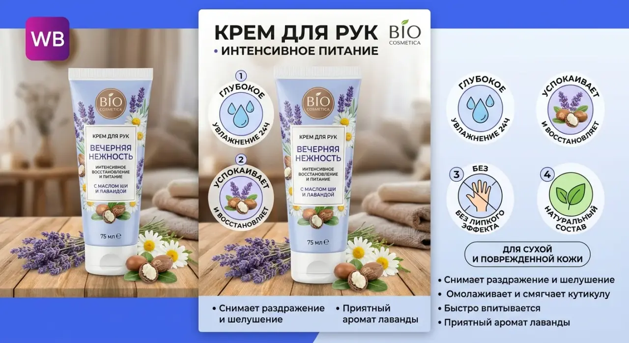 Создам уникальный дизайн инфографики для карточек товаров