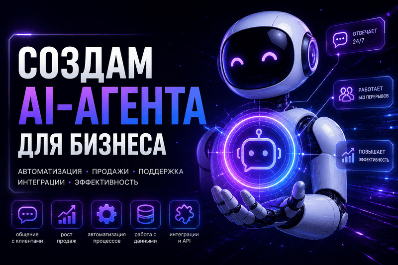 Разработаю AI-агента для автоматизации бизнес-процессов с интеграцией CRM и API