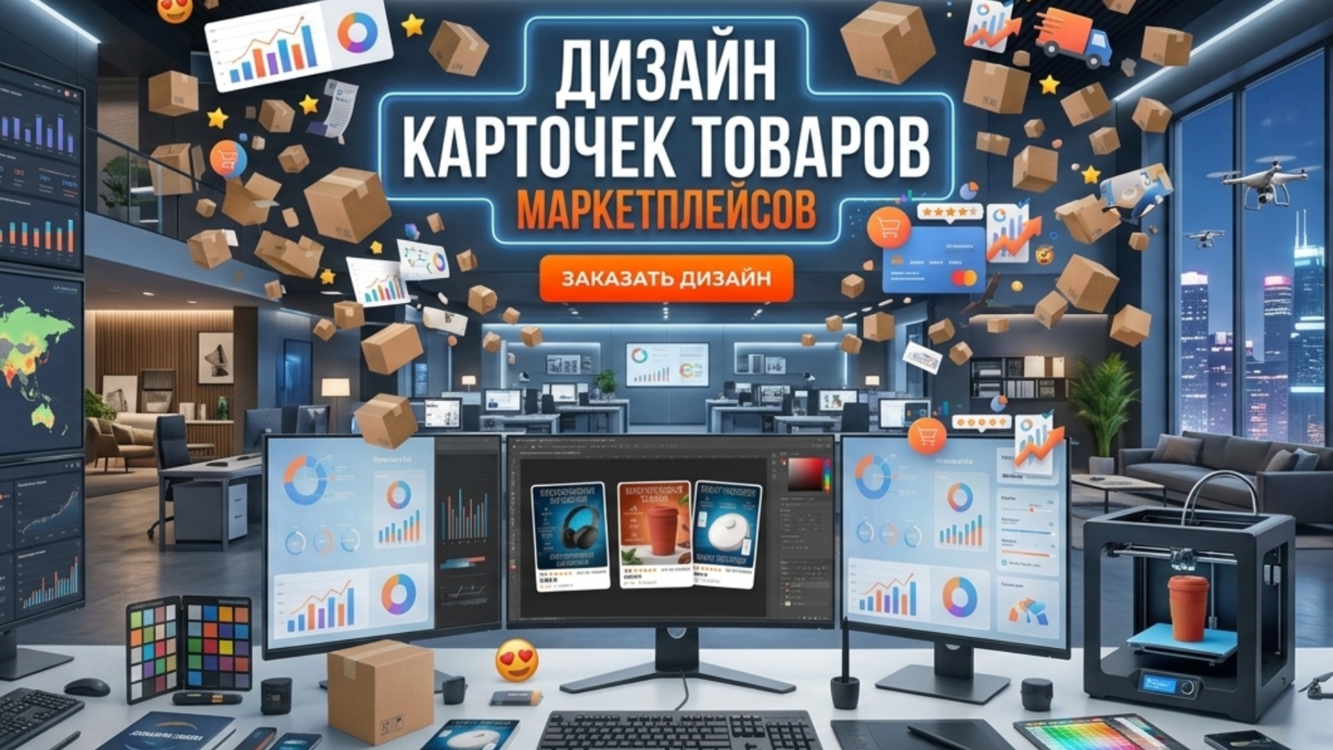 Дизайн карточек товаров для Ozon