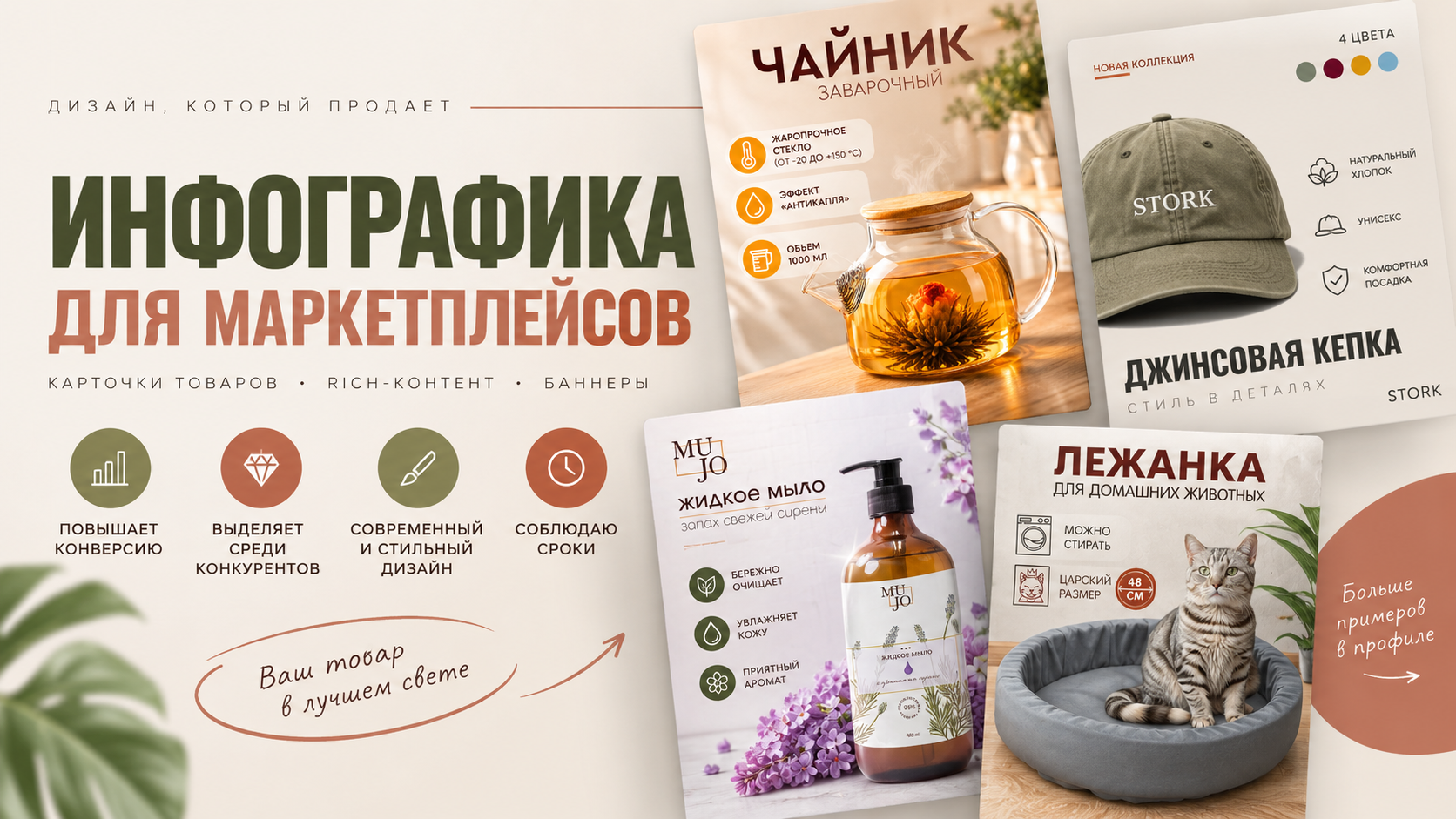 Дизайн инфографики для маркетплейсов