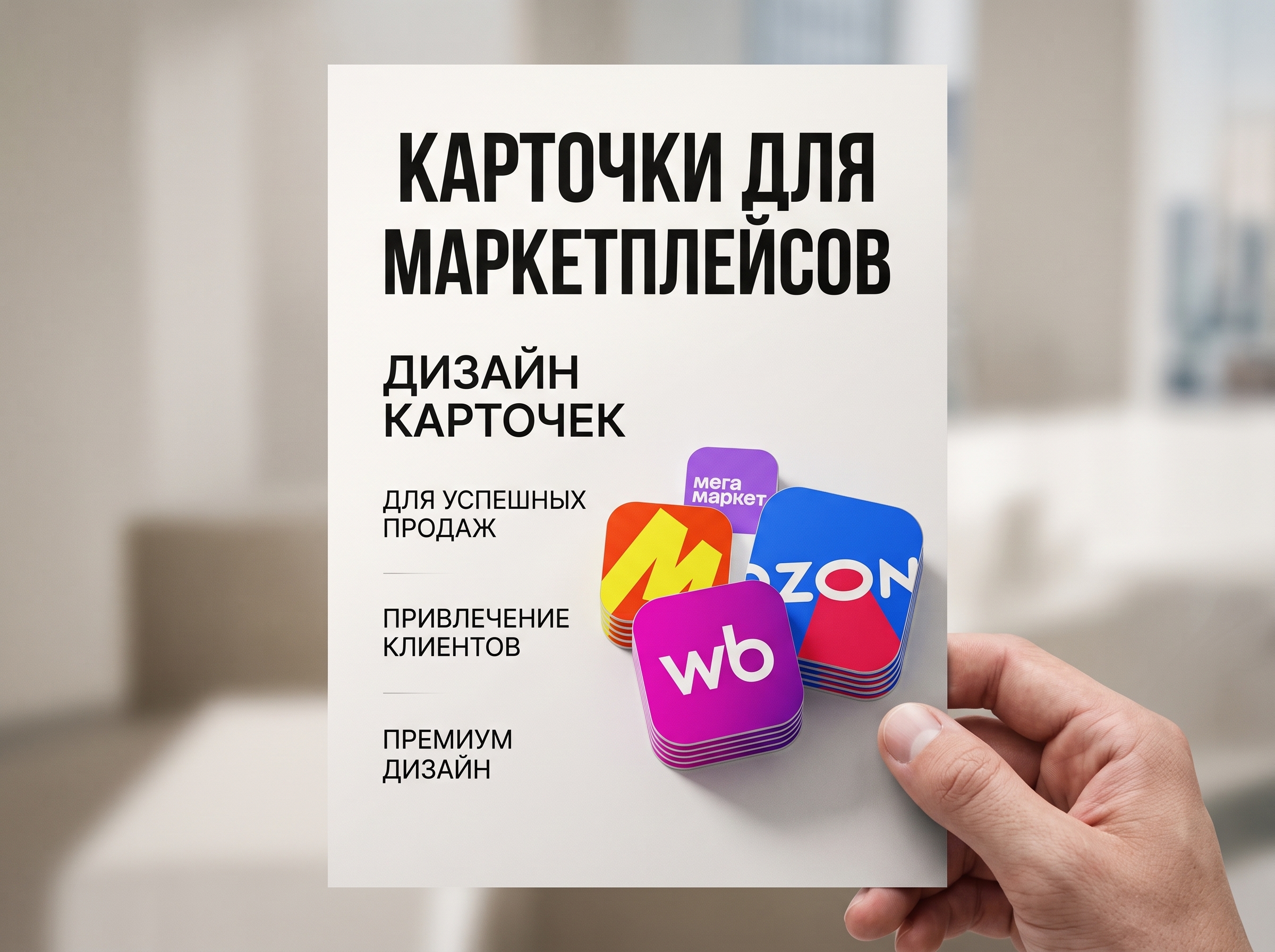 Создам продающий дизайн карточек товаров для маркетплейсов
