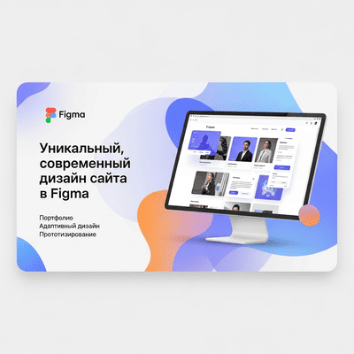 Уникальный, современный дизайн сайта в Figma