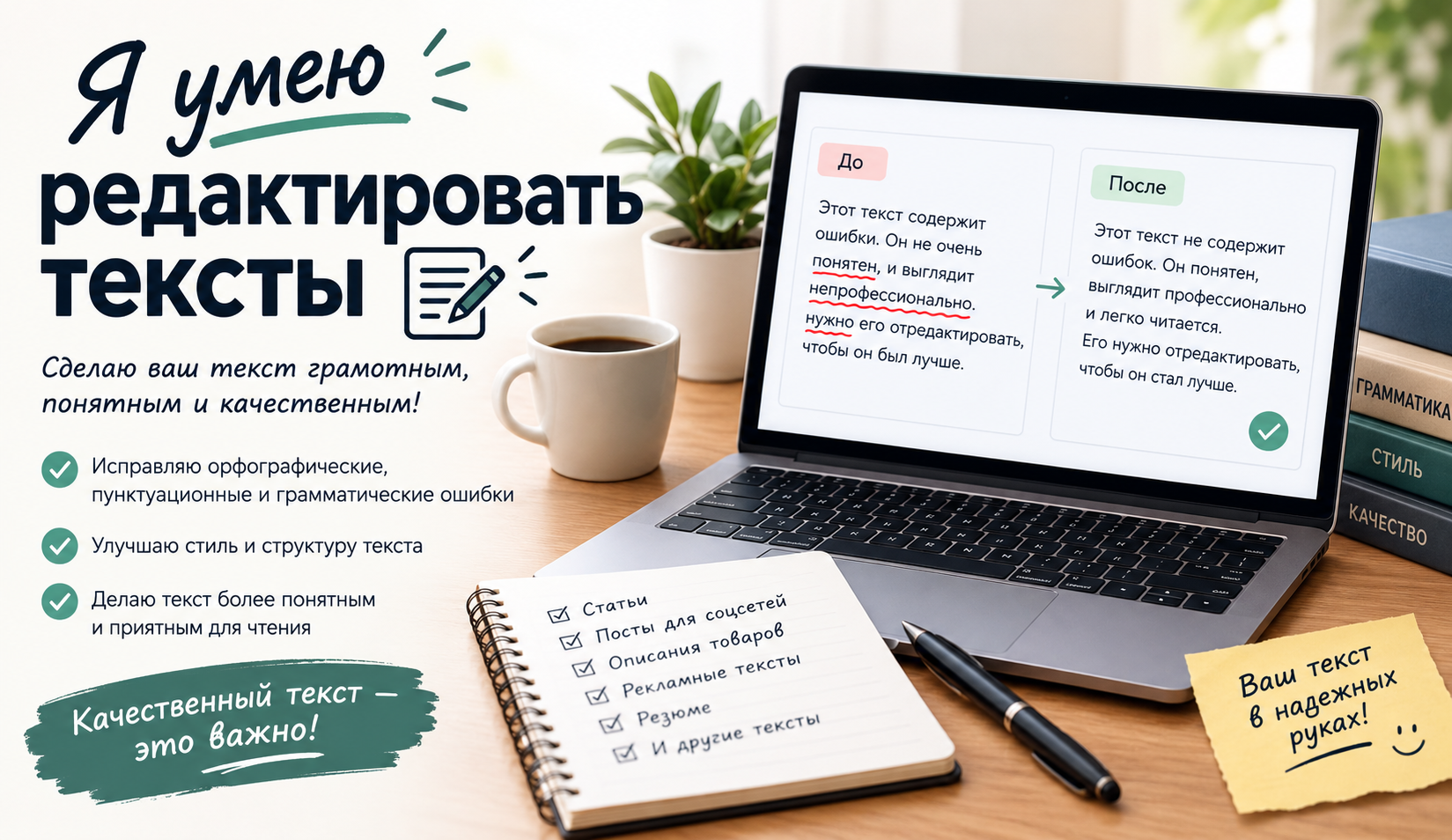 Редактура текстов на русском языке