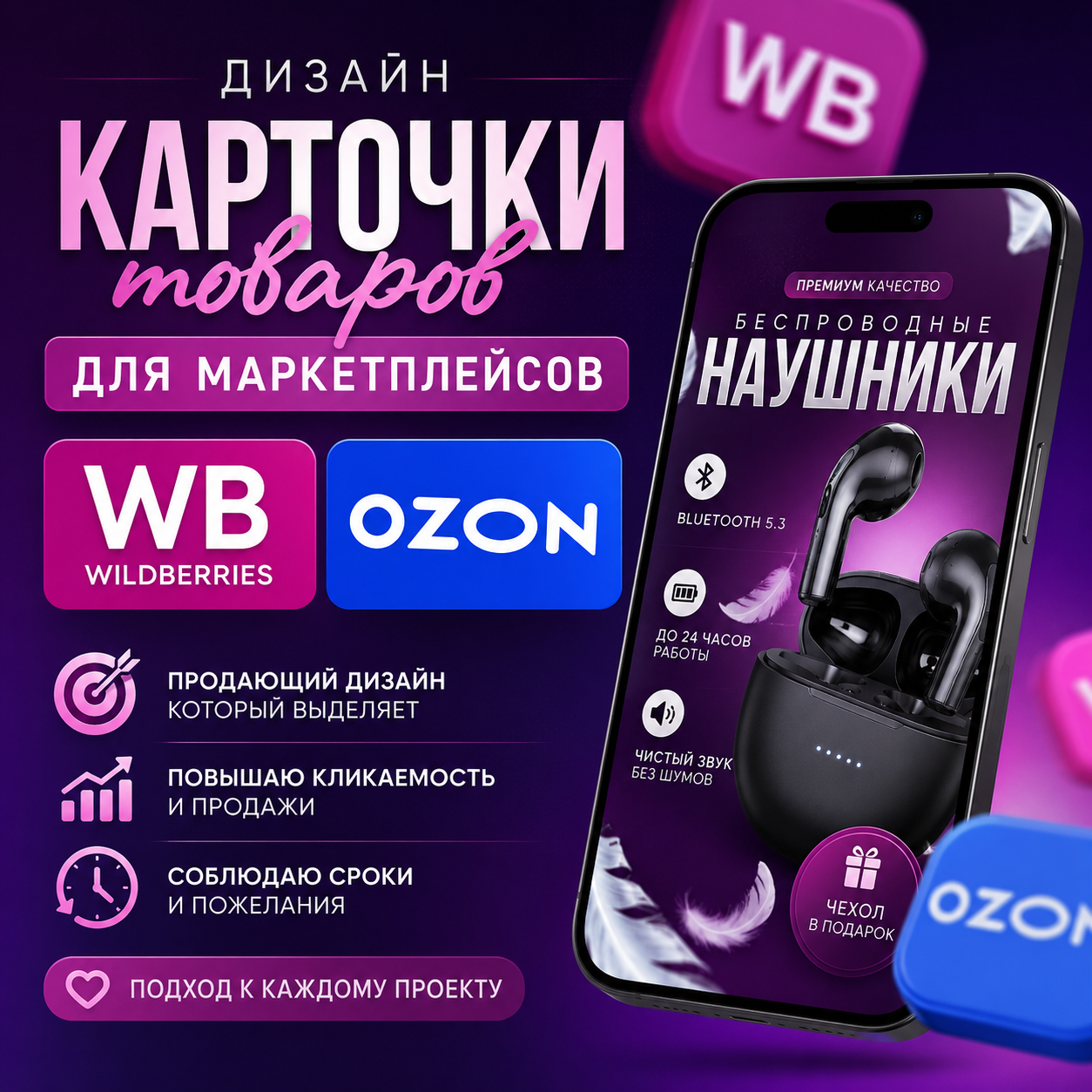 Создам инфографику для Wildberries и Ozon с высокой конверсией в клик