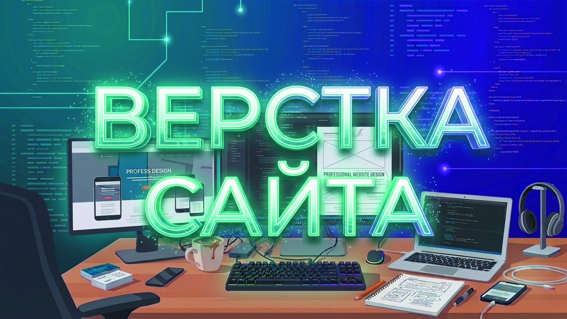 Разработаю адаптивный сайт-визитку для вашей компании
