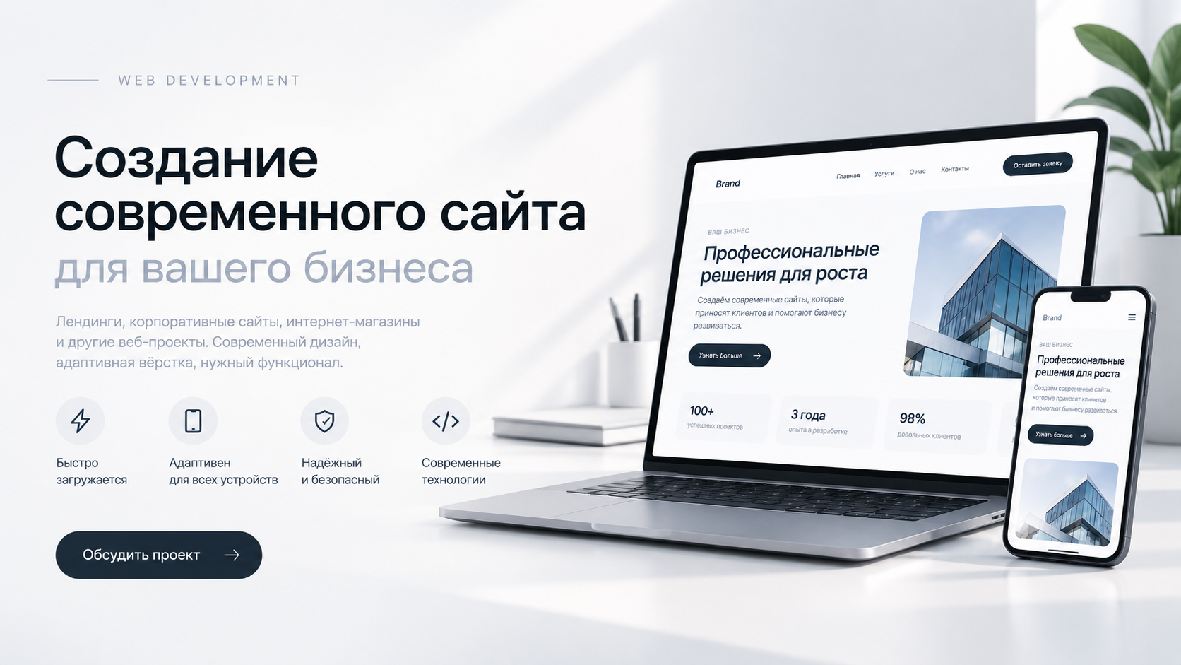 Создание сайта под ключ для бизнеса — современный и надёжный подход