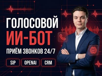 Голосовой ИИ-бот для звонков, заявок, записи и обзвона