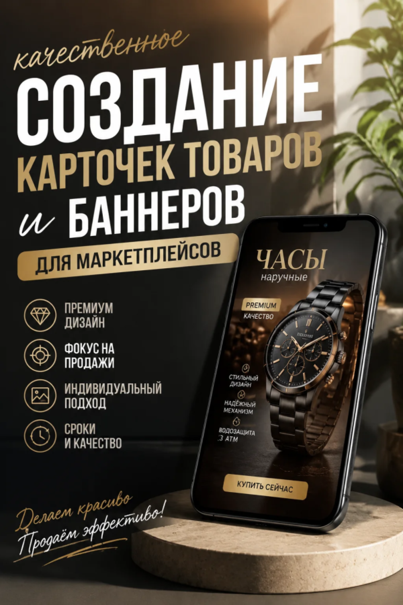Создание карточек товаров для маркетплейсов и интернет-магазинов