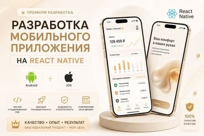 Разработка мобильного приложения для iOS + Android на React Native
