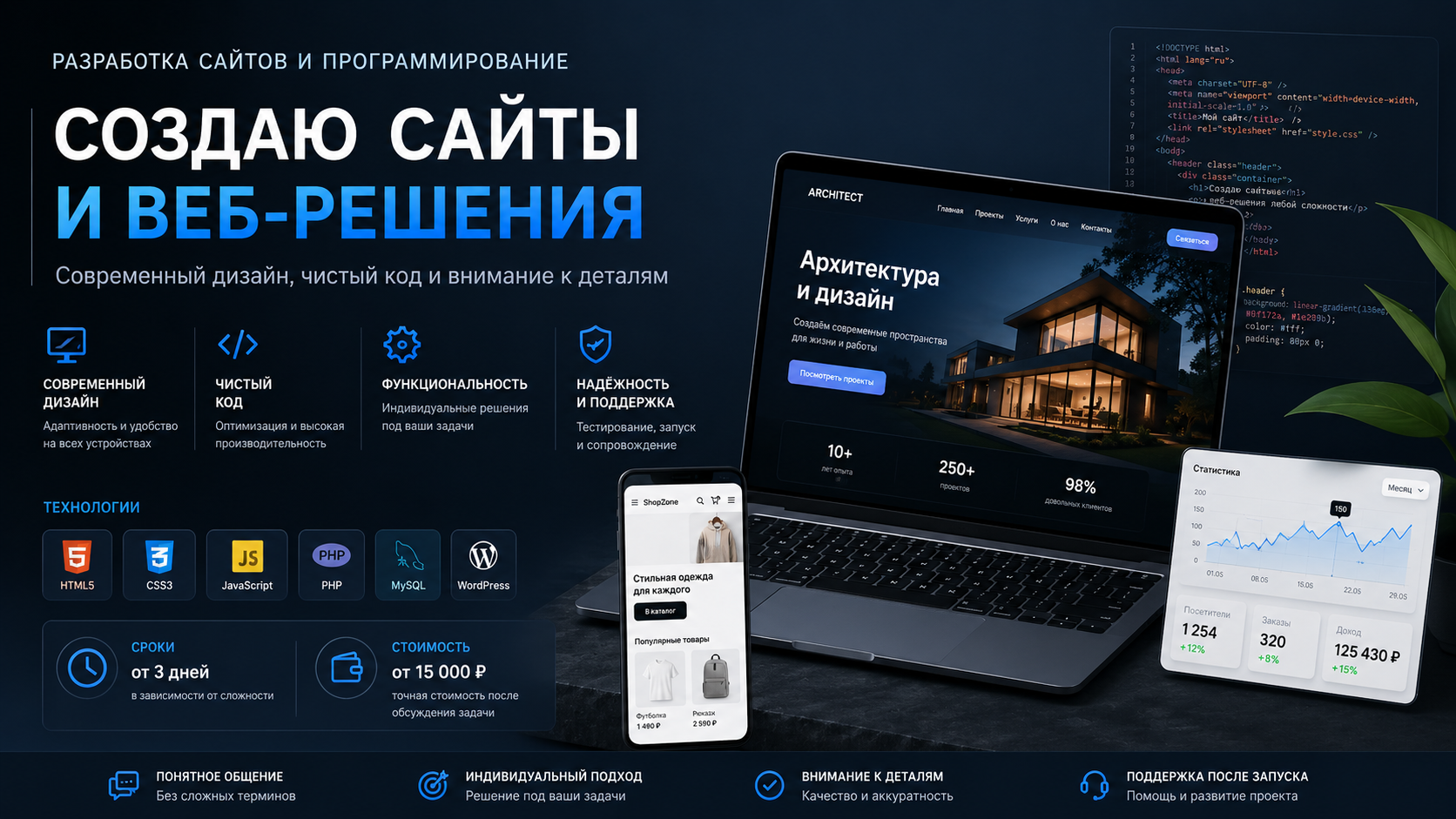 Backend-разработка на PHP, Node.js и Python