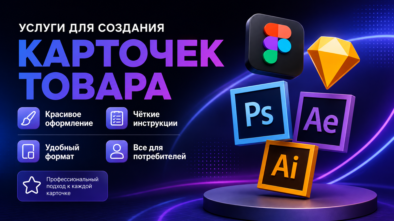 Создание карточек для товаров