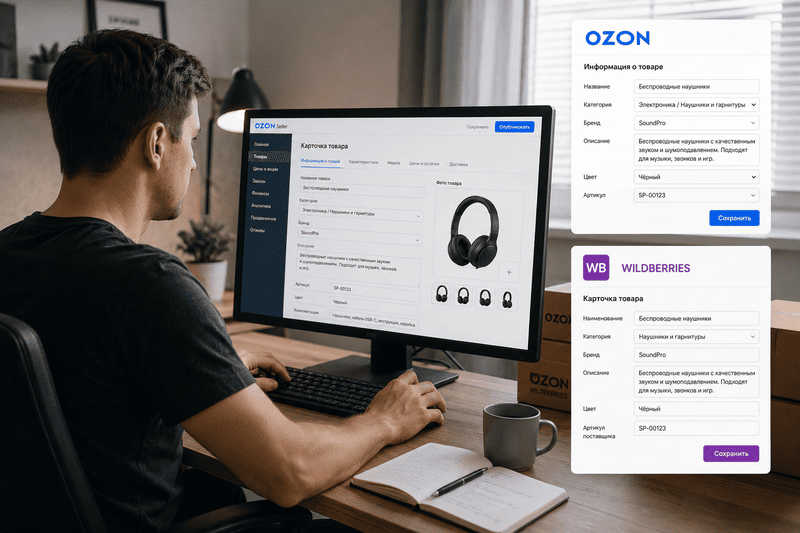 Создам качественные карточки товаров для Ozon и Wildberries