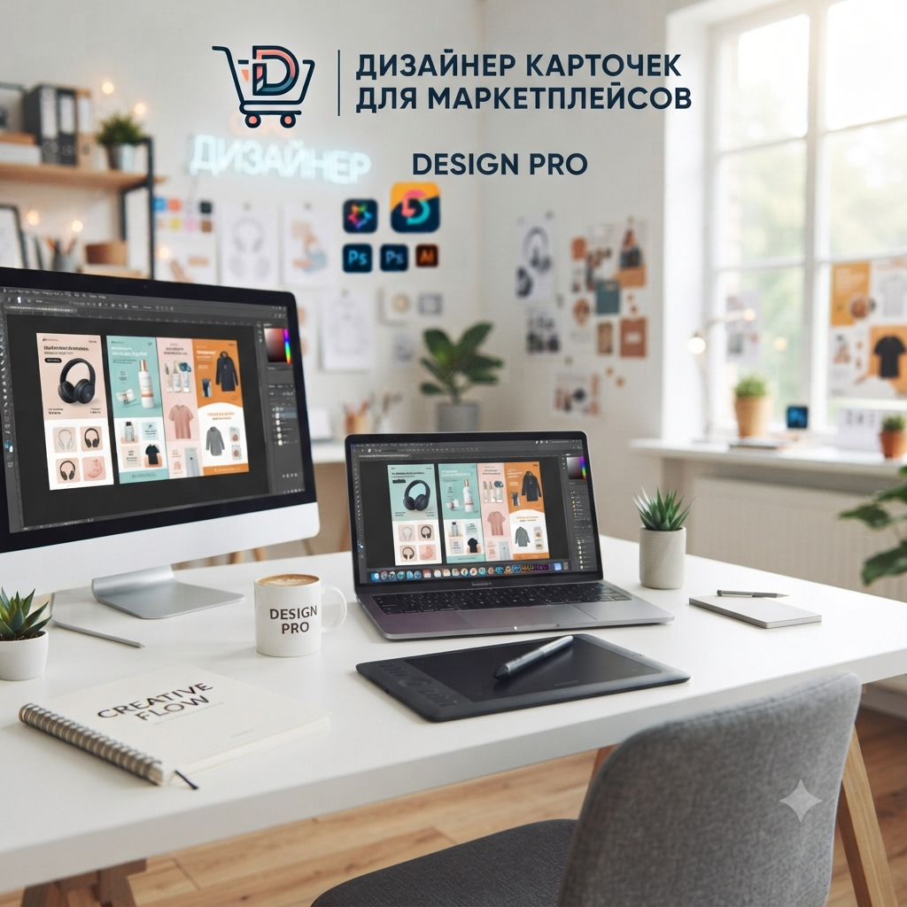 Создам продающие карточки товаров для маркетплейсов с быстрым результатом