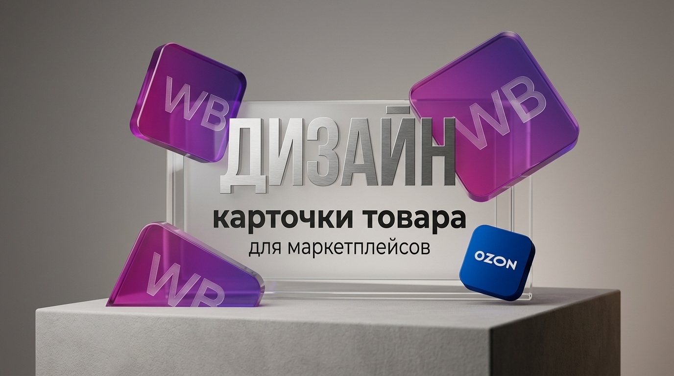 Сделаю дизайн карточки товара для маркетплейсов за 2 дня