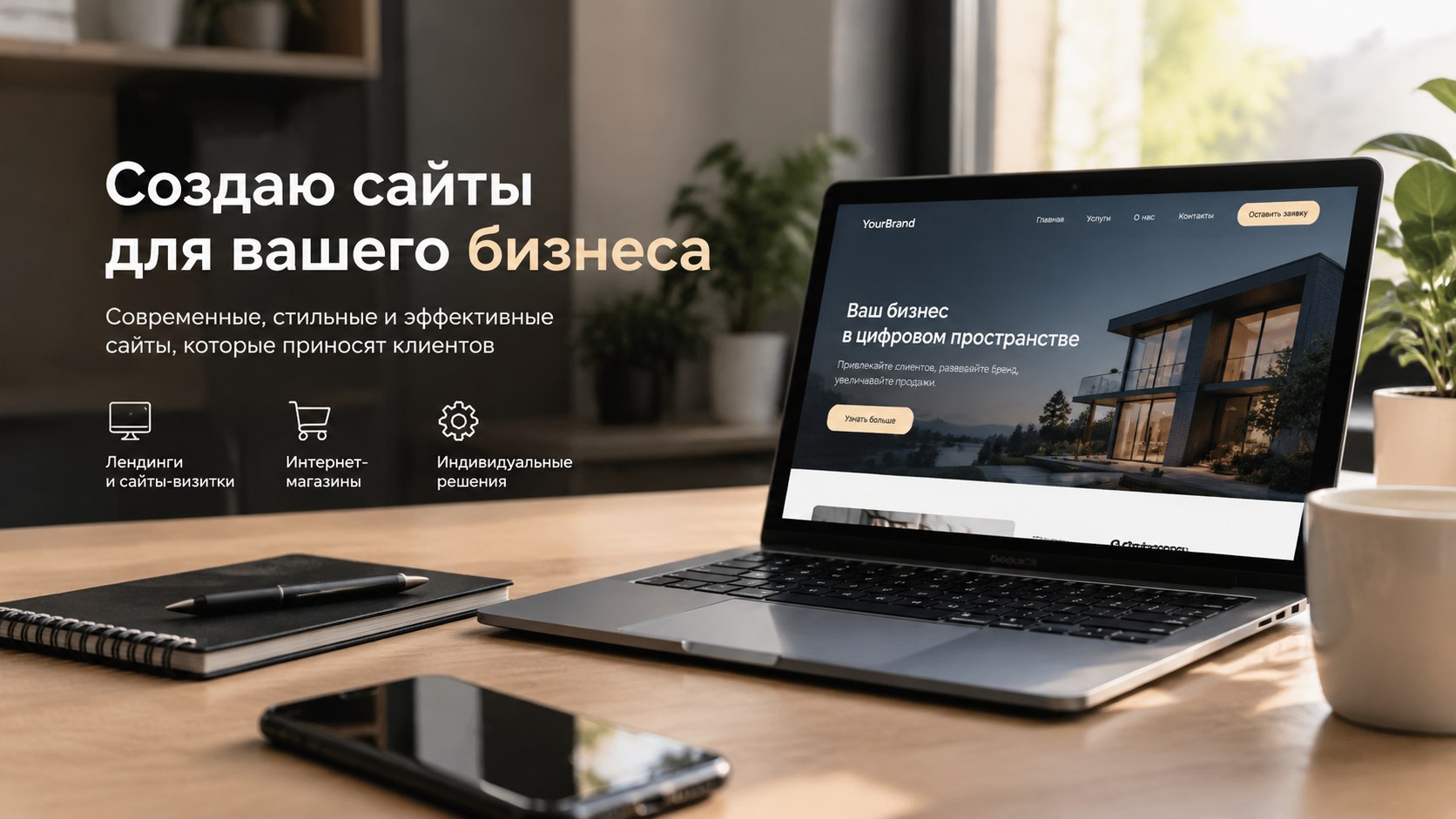Разработка современного сайта под ваши задачи