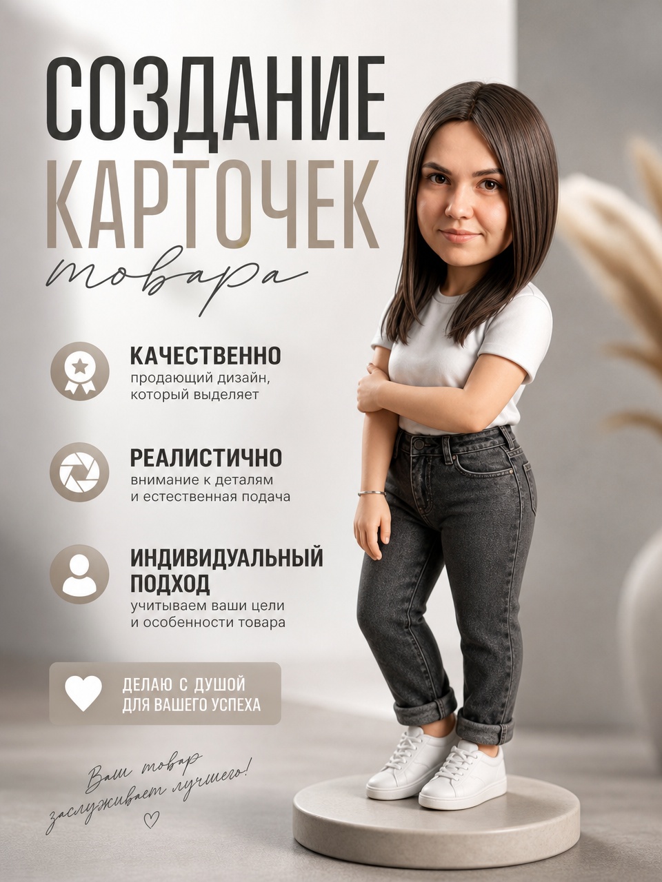Создам продающую карточку товара для маркетплейсов с быстрым выполнением