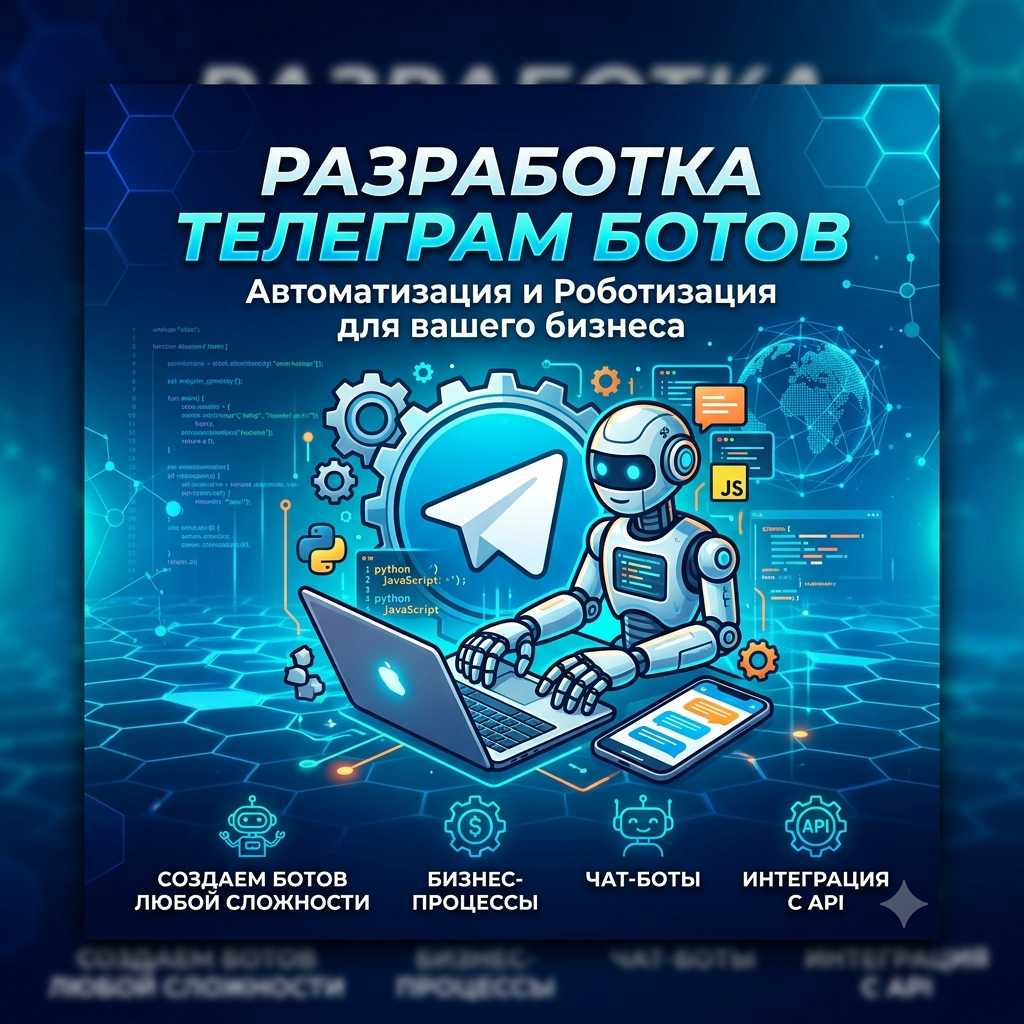 Разработаю Telegram-бота под любые задачи бизнеса