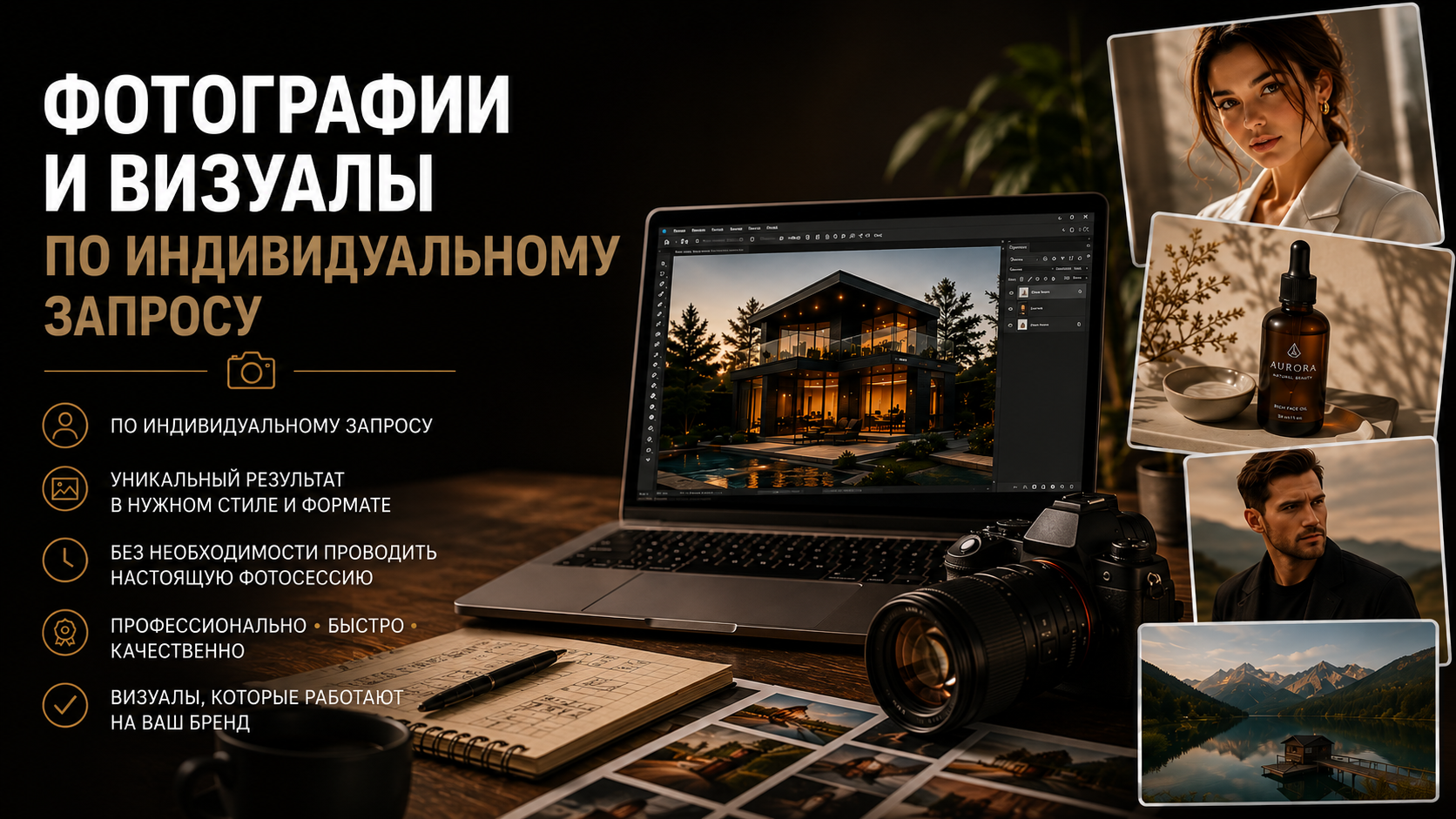 Семейный портрет в стиле премиальной фотосессии