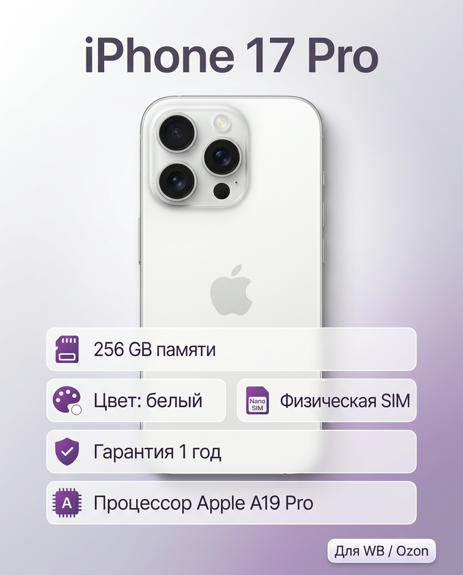 Создам дизайн карточек товаров для Wildberries и Ozon