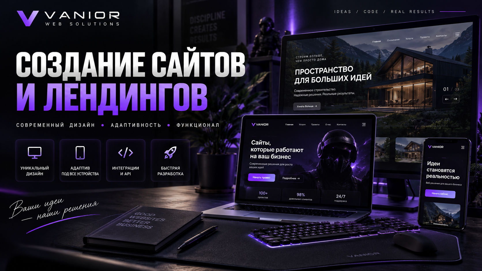 Создание сайта под ключ