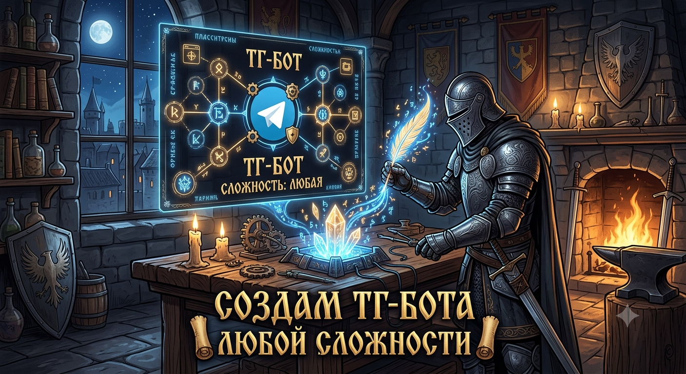 Разработаю Telegram-бота на Python под ваши задачи