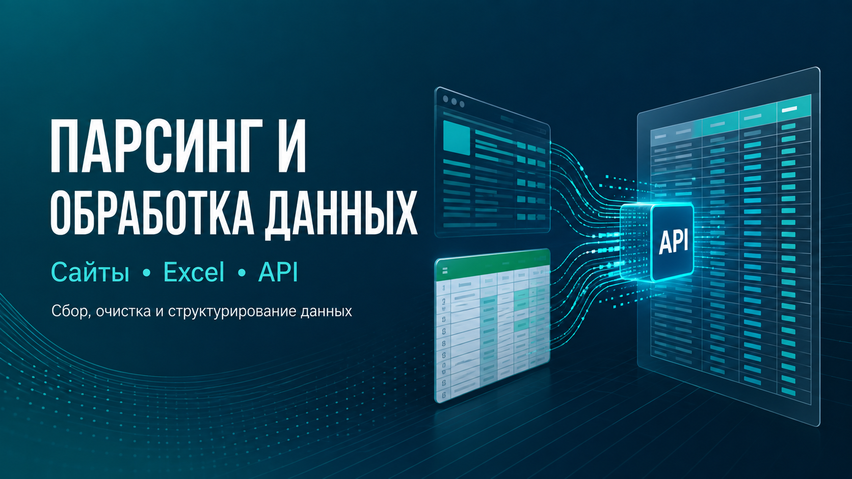 Сбор и обработка данных из сайтов, API и Excel