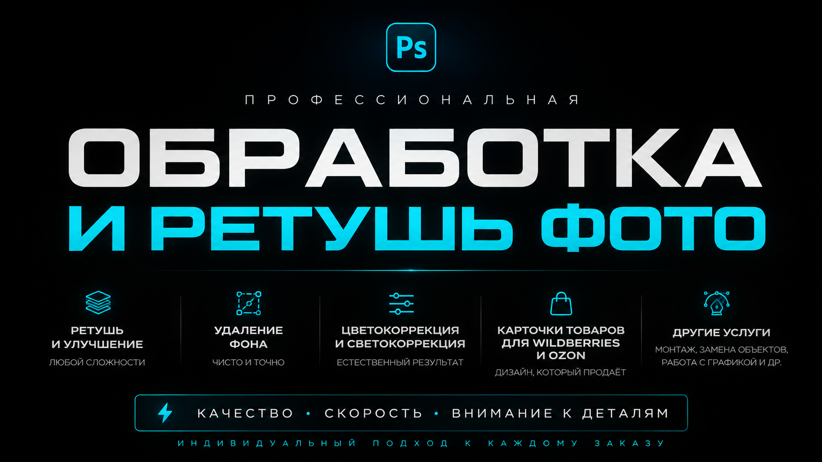 Карточки для Wildberries и Ozon: профессиональная ретушь и обработка фото