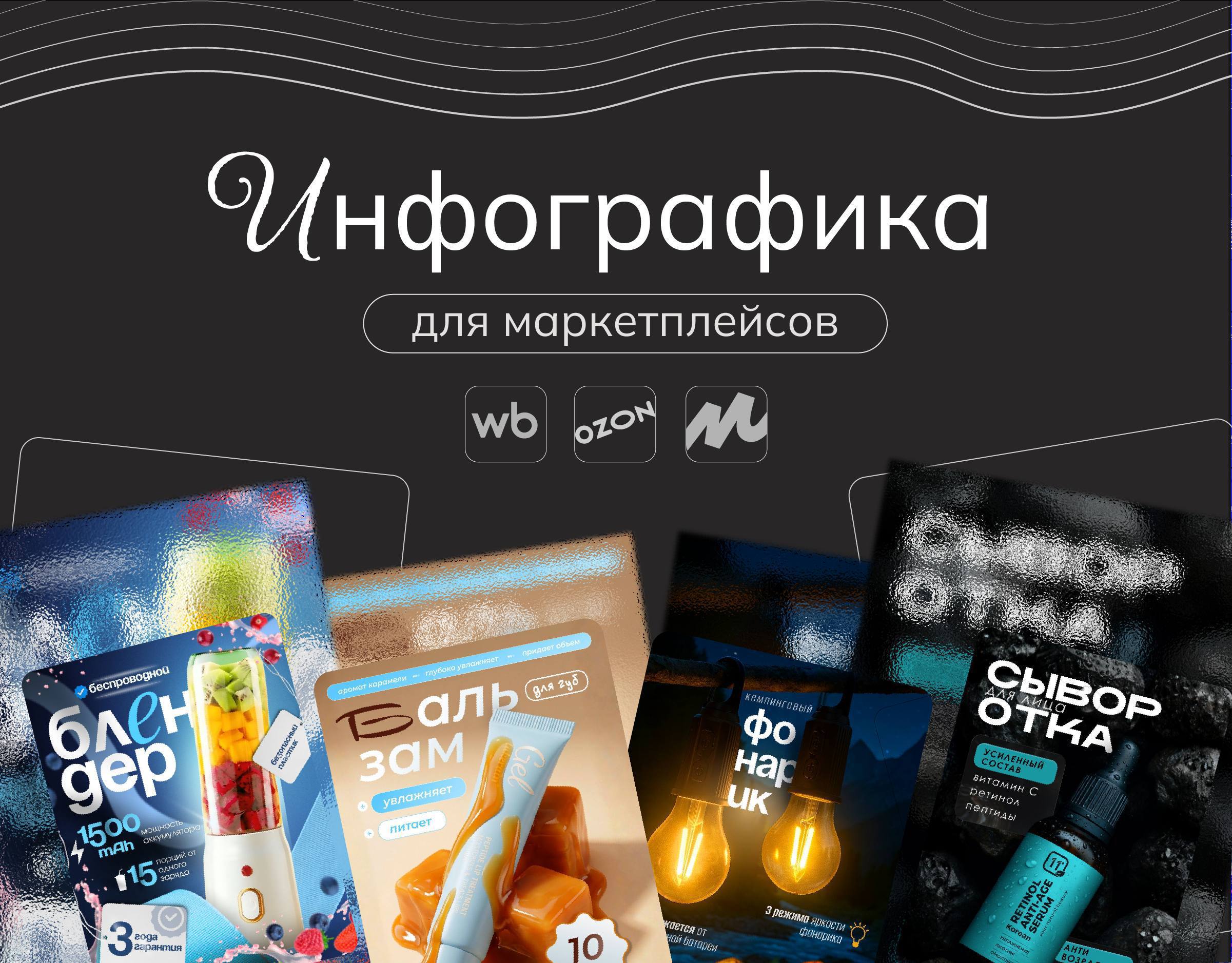 Создам дизайн инфографики и карточек товара для маркетплейсов