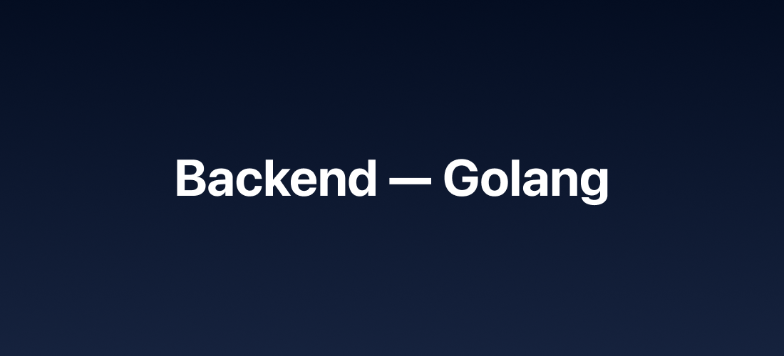 Backend-разработка на Go