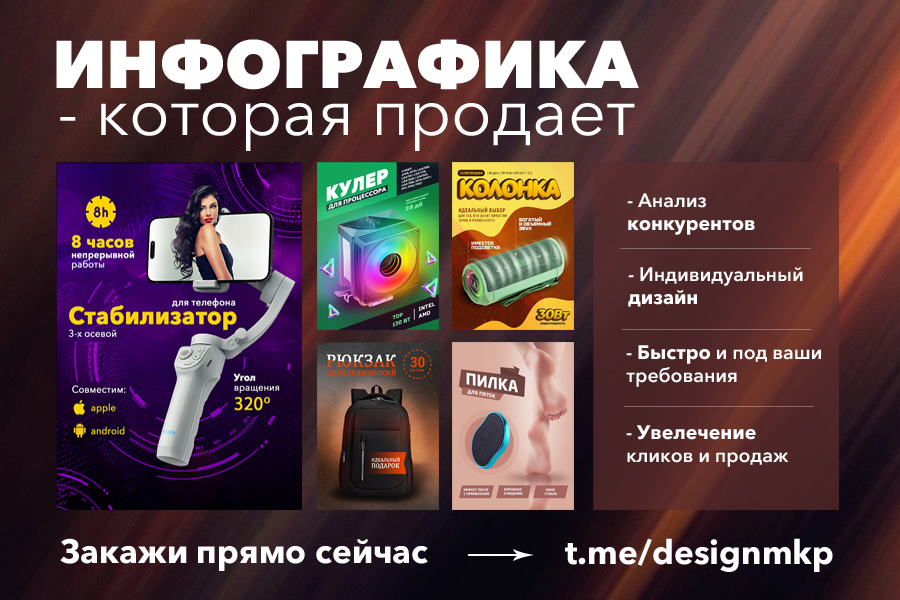Дизайн карточек товара для маркетплейсов. — Александр на FreelanceSpace