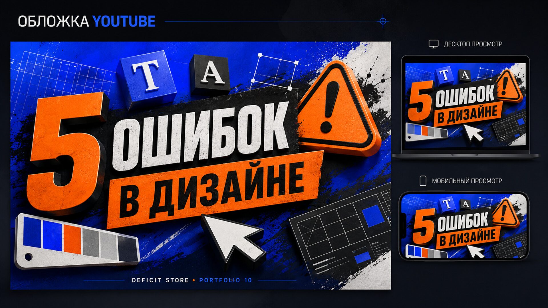 Обложка YouTube, Превью YouTube, Дизайн превью, Обложка для видео